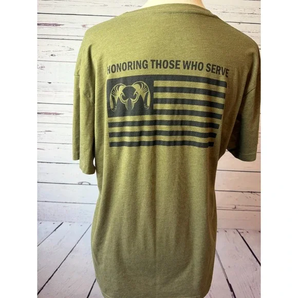 KUIU Shirt Mens Large USA Flag Ram Short Sleeve Hunting T-Shirt Graphic Tee - Picture 5 of 5